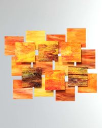 Autumn Glass Wall Sculpture