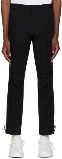 Boss Pantalon cargo noir à pinces