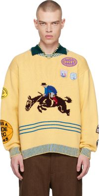 Bode Yellow Jockey Sweater