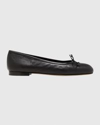 Veralli Leather Bow Ballerina Flats
