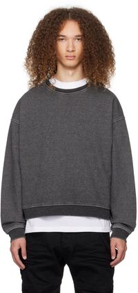We11done Black Faded Sweatshirt