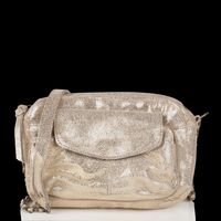 Pieces - Sac bandoulière en cuir - Taille Unique - Doré