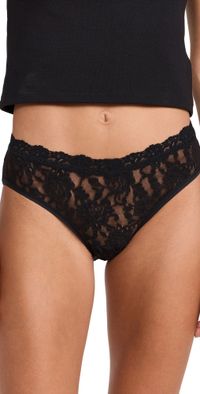 Hanky Panky Signature Lace V-Front Brief High Cut Briefs Chai XL