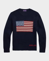 Men's NM X RL Flag Cashmere Sweater