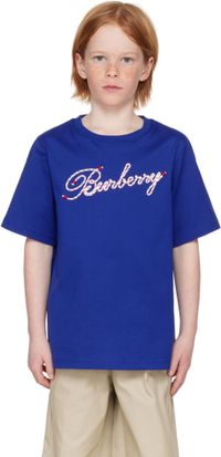 Burberry Enfant | T-shirt bleu à logo