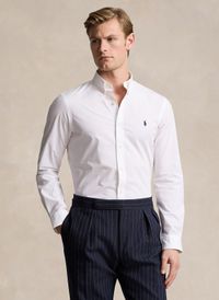 Polo Ralph Lauren - Chemise col américain en coton mélangé - Taille XL - Blanc