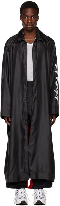 LU'U DAN Black Printed Coat