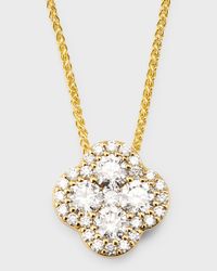 18K Gold GH/SI Diamond Pendant on 18" Chain, 1.37tcw
