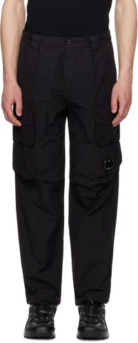 C.P. Company Black Flatt Nylon Cargo Pants
