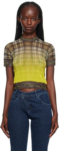 Ottolinger Yellow Check T-Shirt