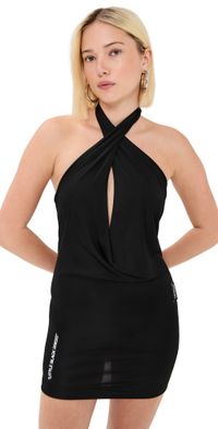 Off-White Fluid Jer Little Black Dress Black/White 42