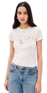 RE/DONE Tiny Tee Together Vintagewhite S