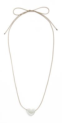 Annika Inez Small Heart Necklace Silver One Size