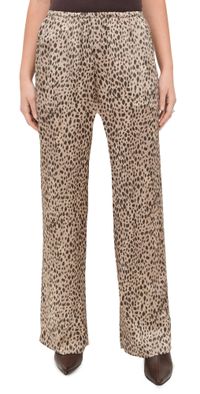 Enza Costa Silk Satin Pantlet Cheetah 0