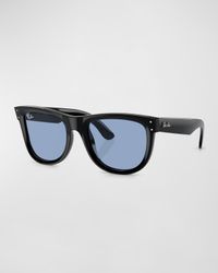 Men's rbr0502s Acetate Square Sunglasses, 50mm
