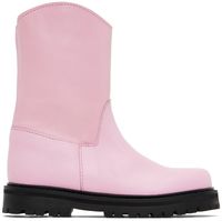 M’A Kids Kids Pink Leather Boots