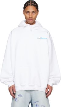 VETEMENTS White 'Only Vetements' Oversized Hoodie