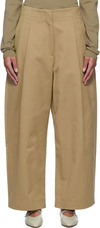 Studio Nicholson Tan Dordoni Volume Trousers
