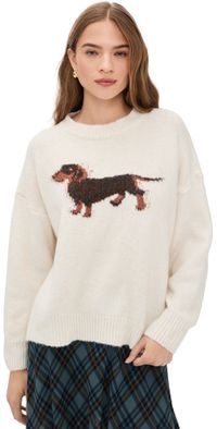Bailey Rose Dog Sweater Cream S
