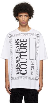 Versace Jeans Couture White 'Piece No.' T-Shirt