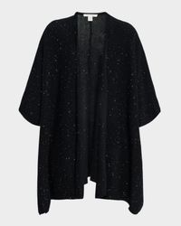 Sequin Cashmere Knit Cape