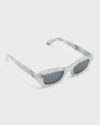 Men's Venezia Acetate Rectangle Sunglasses