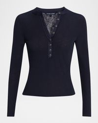 Drexler Ribbed V-Neck Top