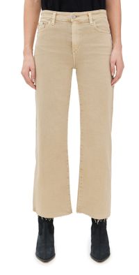 AG Saige Wide Leg Crop Jeans Sulfur Pumice 29