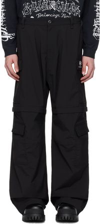 Balenciaga Pantalon cargo noir à logo Unity sports