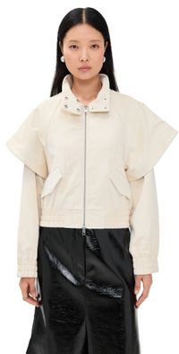 AKNVAS Fredy Faux Leather Cream Jacket Cream S