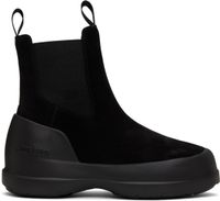 Moon Boot Bottes chelsea Luna noires en suède