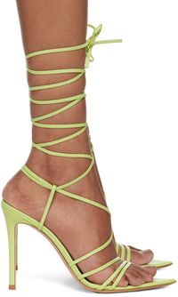 Gianvito Rossi Green Wrap Sandals