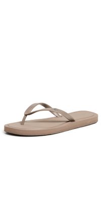 Tory Burch Kira Padded Flip Flops Mountain Grey/Silver 8