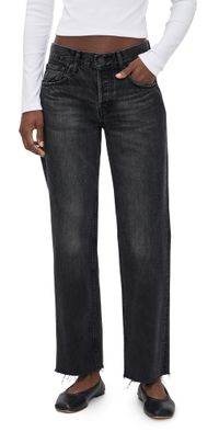 MOUSSY VINTAGE MV Glencoe Straight Jeans Black 25