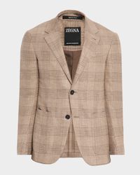 Men's Winter Crossover Large Plaid Sport Coat