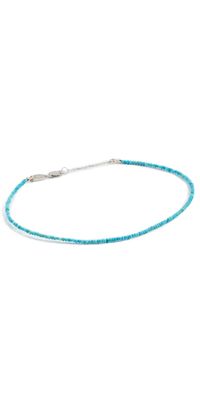 SHASHI Aisha Anklet In Turquoise Turquoise One Size