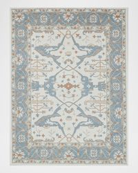 Claremont Hand-Tufted Light Blue Oushak Rug, 8' x 10'