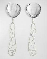 Pomegranate Silver & Gold 2-Piece Serving Set