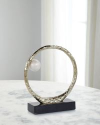 Anello di Perle Sculpture on Iron Base, Small