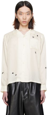 UNDERCOVER Off-White Embroidered Shirt