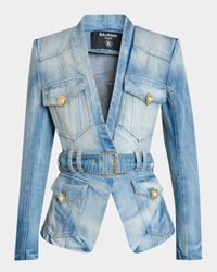 Belted Denim Jacket