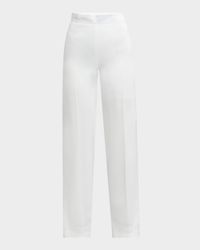 Relaxed Fluid Straight-Leg Pants