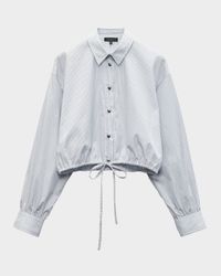 Georgie Stripe Drawstring Shirt