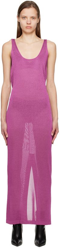 TOM FORD Robe longue lustrée rose