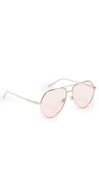 Elisa Johnson Sam Sunglasses Silver One Size