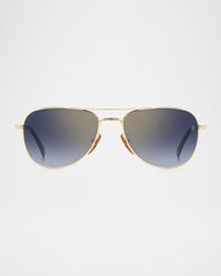 Men's DB1175 Metal Aviator Sunglasses