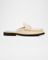 Cadet Leather Loafer Mules