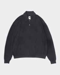 Men's Lightweight Knit Polo Sweater