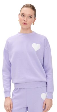 SPRWMN Heart Sweatshirt Lavender XS
