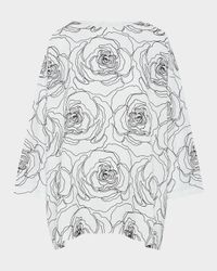 Wide A-Line Scoop-Neck Tunic (Long Length)